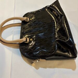 Michael Kors Black and Tan Tote Bag